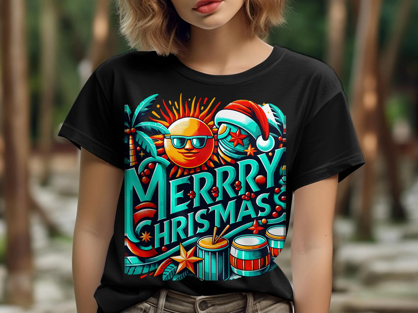 christmas for women, cute christmas shirt, cute holiday tees, cute winter shirt, gift for her, merry christmas tee, women graphic shirt, women holiday tee, womens graphic tee, xmas crew neckCARIBBEAN TSIRT, ISLAND TEES