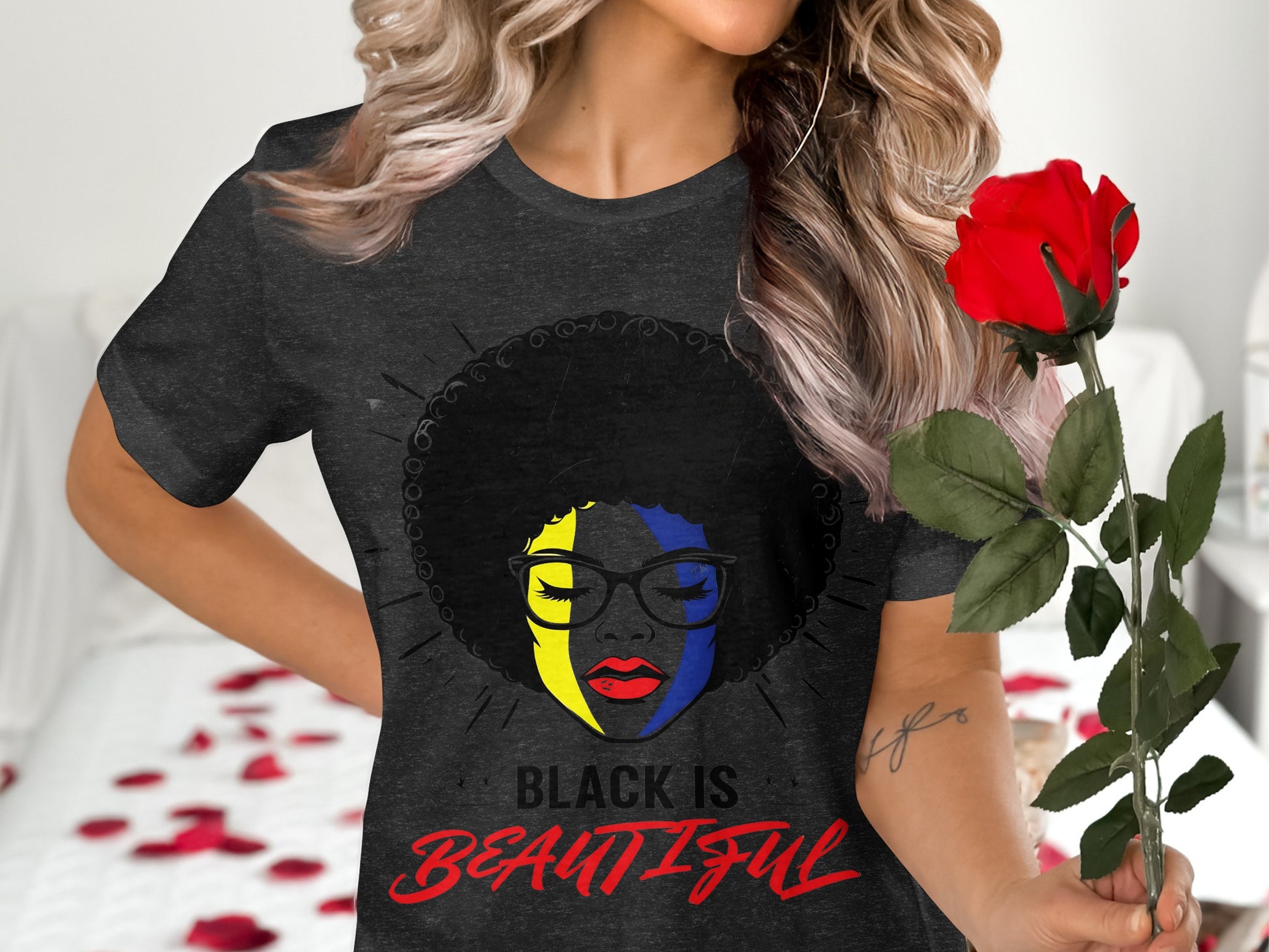 Black is Beautiful Afro Artwork Fashion Shirt