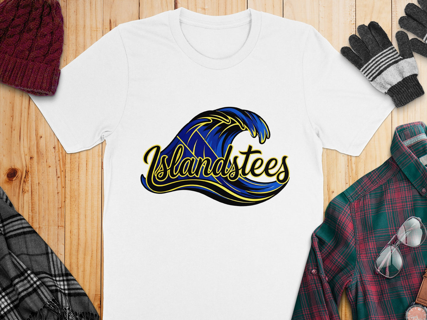 Islandstees Wave Graphic Print T-shirt