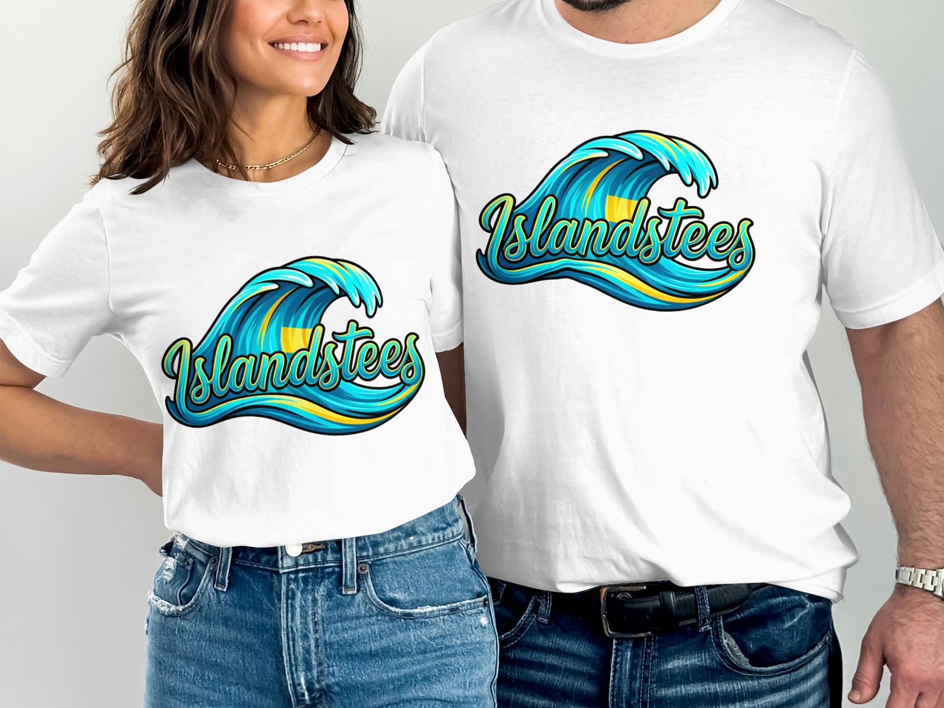 Islandstees Graphic Wave Design T-shirt