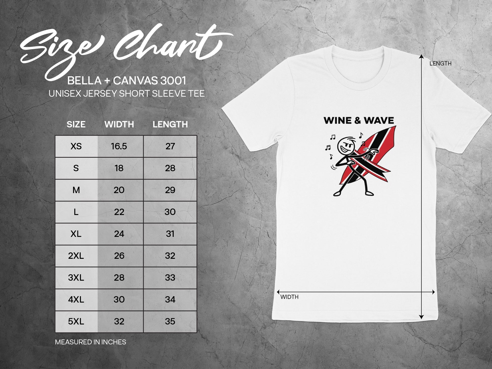 Wine & Wave Music Unisex Jersey Short Sleeve Tee