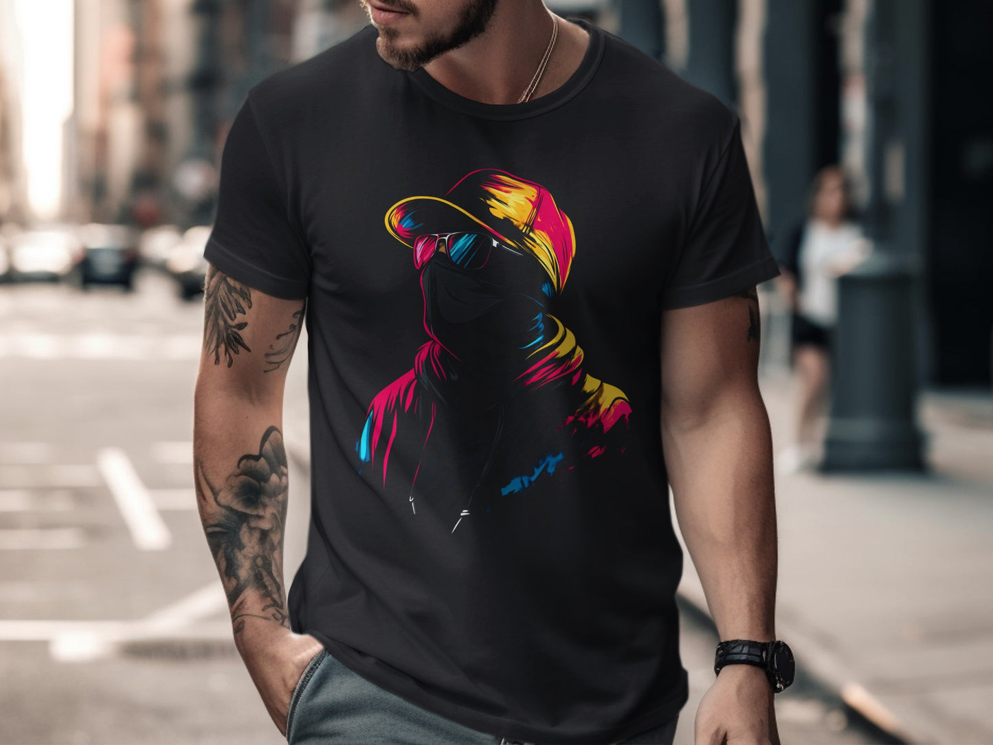 Colorful Artwork Urban Street Style T-shirt Product
