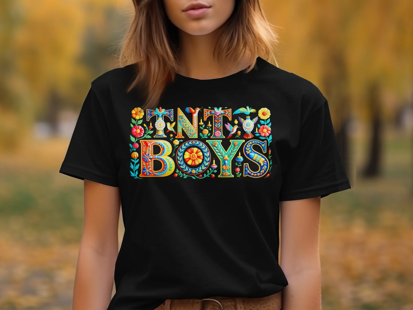 TNT BOYS Colorful Ornate Letters Graphic Design product type