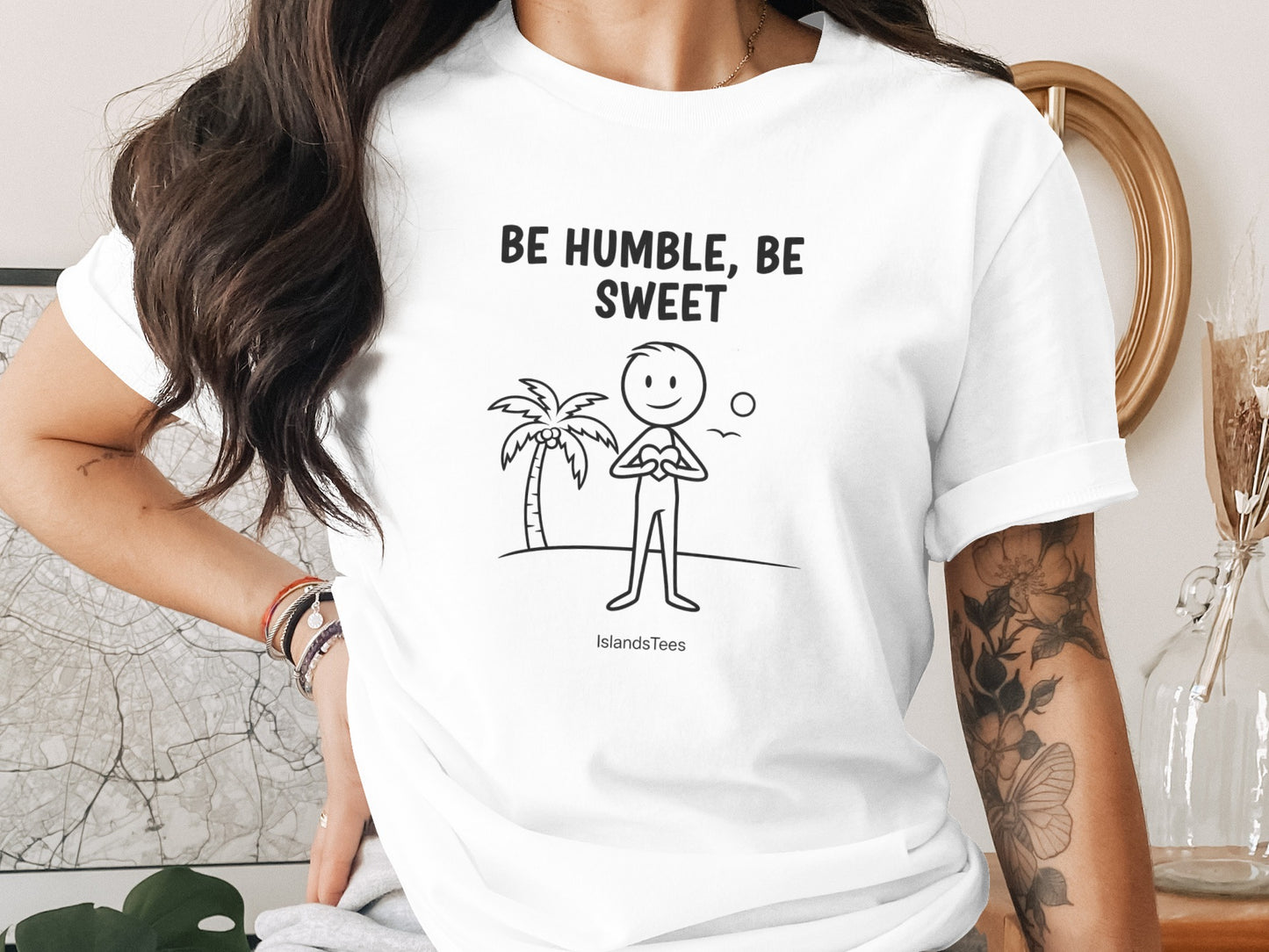 Be Humble Be Sweet Graphic Tee Shirt Product