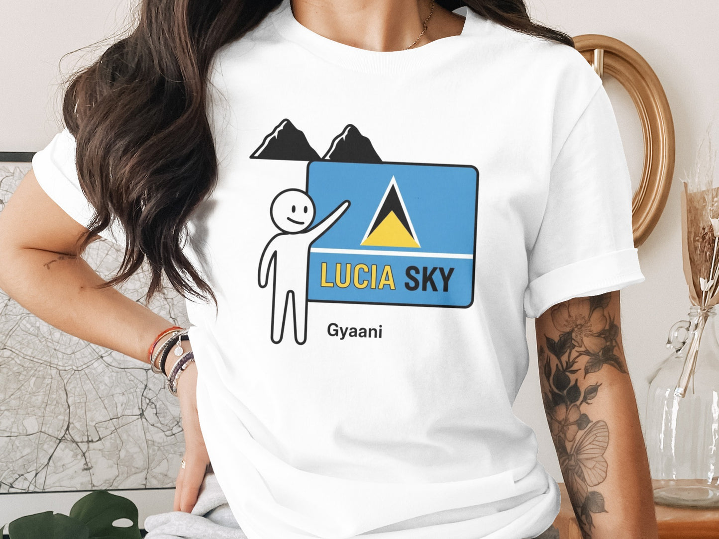 Lucia Sky Gyaani Graphic Print Casual T-Shirt