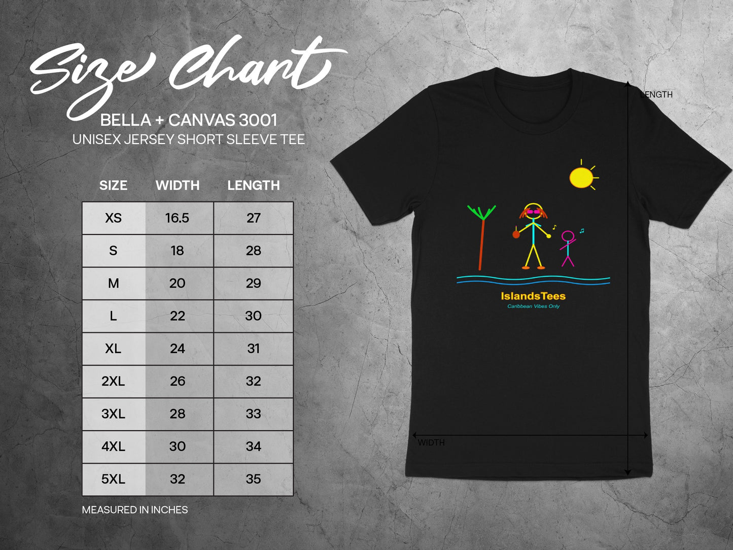 Caribbean Vibes Only Graphic Tee Short Sleeve T-Shirt