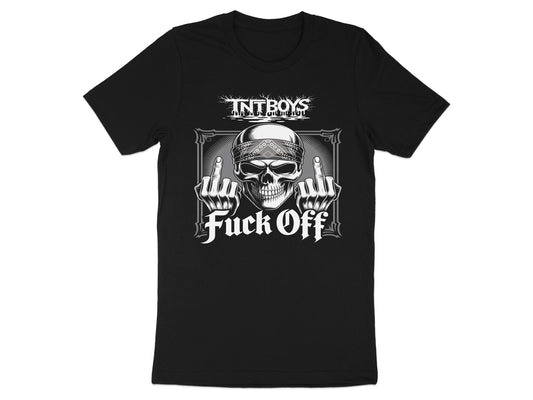 TNT Boys Skull Giving Middle Fingers T-Shirt