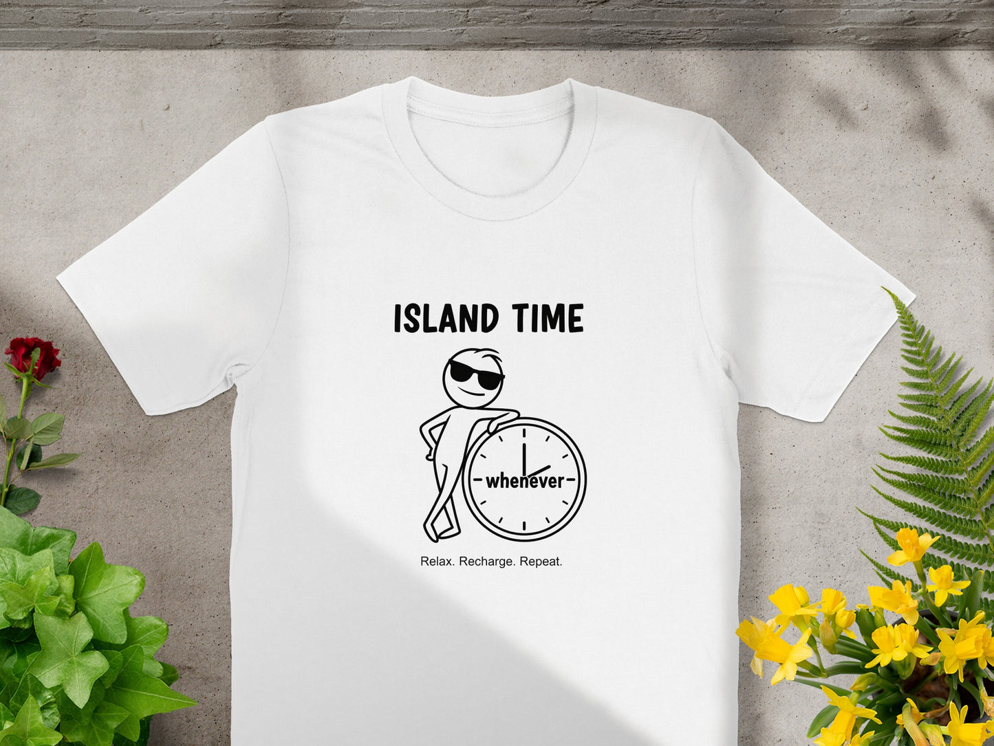 Island Time Whenever Relax Recharge Repeat Shirt