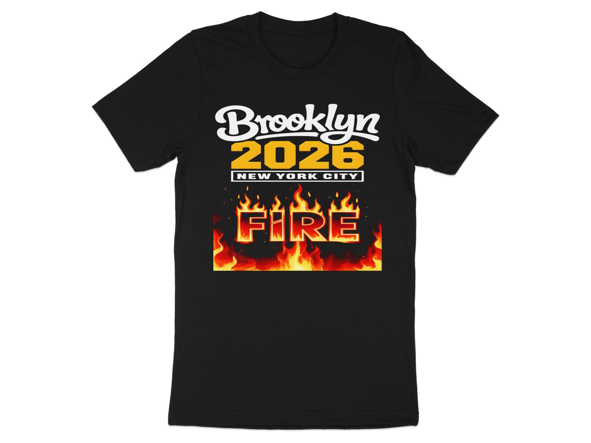 Brooklyn 2026 New York City Fire Graphic T-shirt