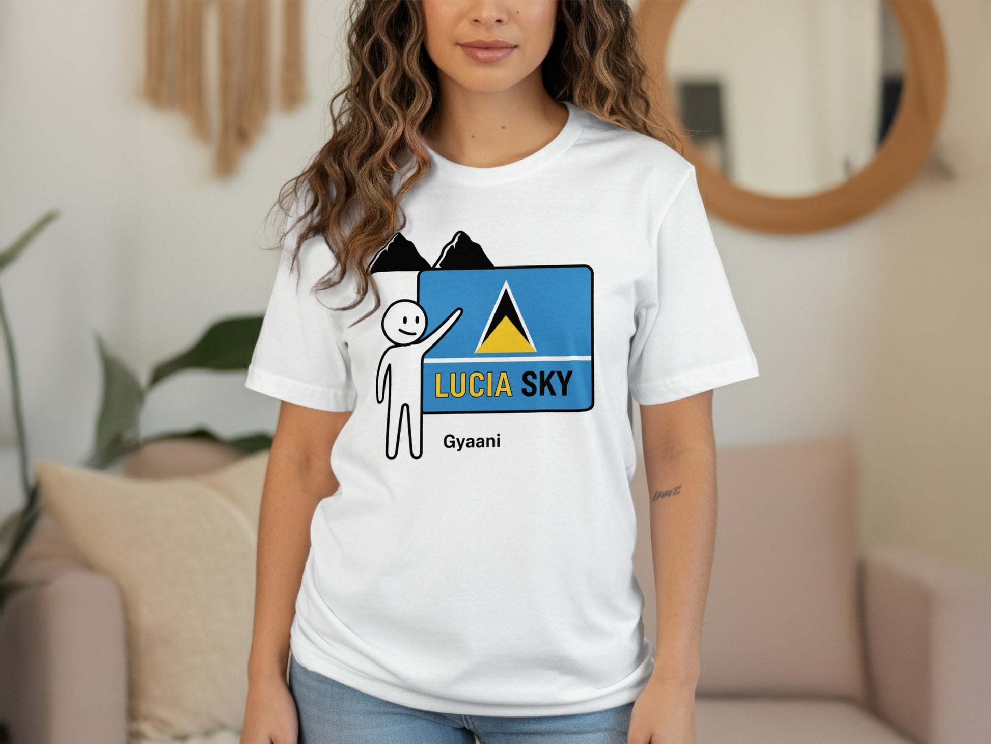 Lucia Sky Gyaani Mountain Graphic Tee Shirt