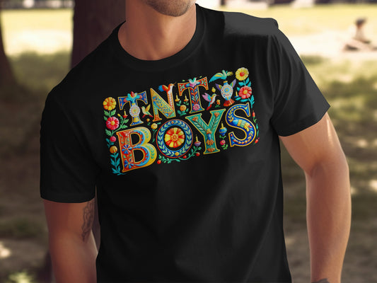 TNT BOYS Festive Colorful Floral Bird Lettering product type