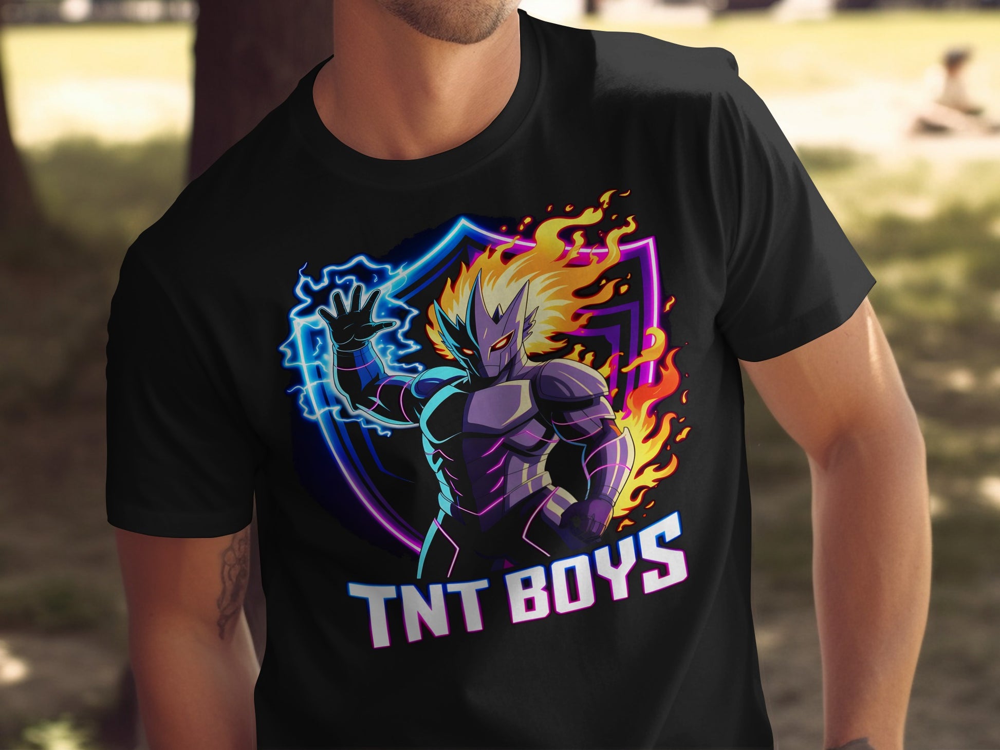 Electrifying TNT Boys Graphic T-Shirt for Gamers