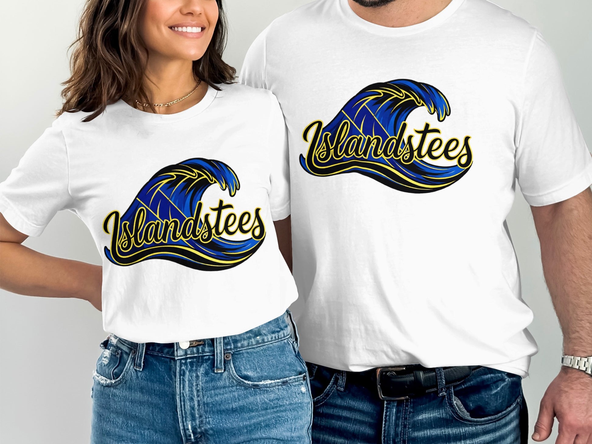 Colorful Islandstees Graphic Wave Unisex T-Shirt