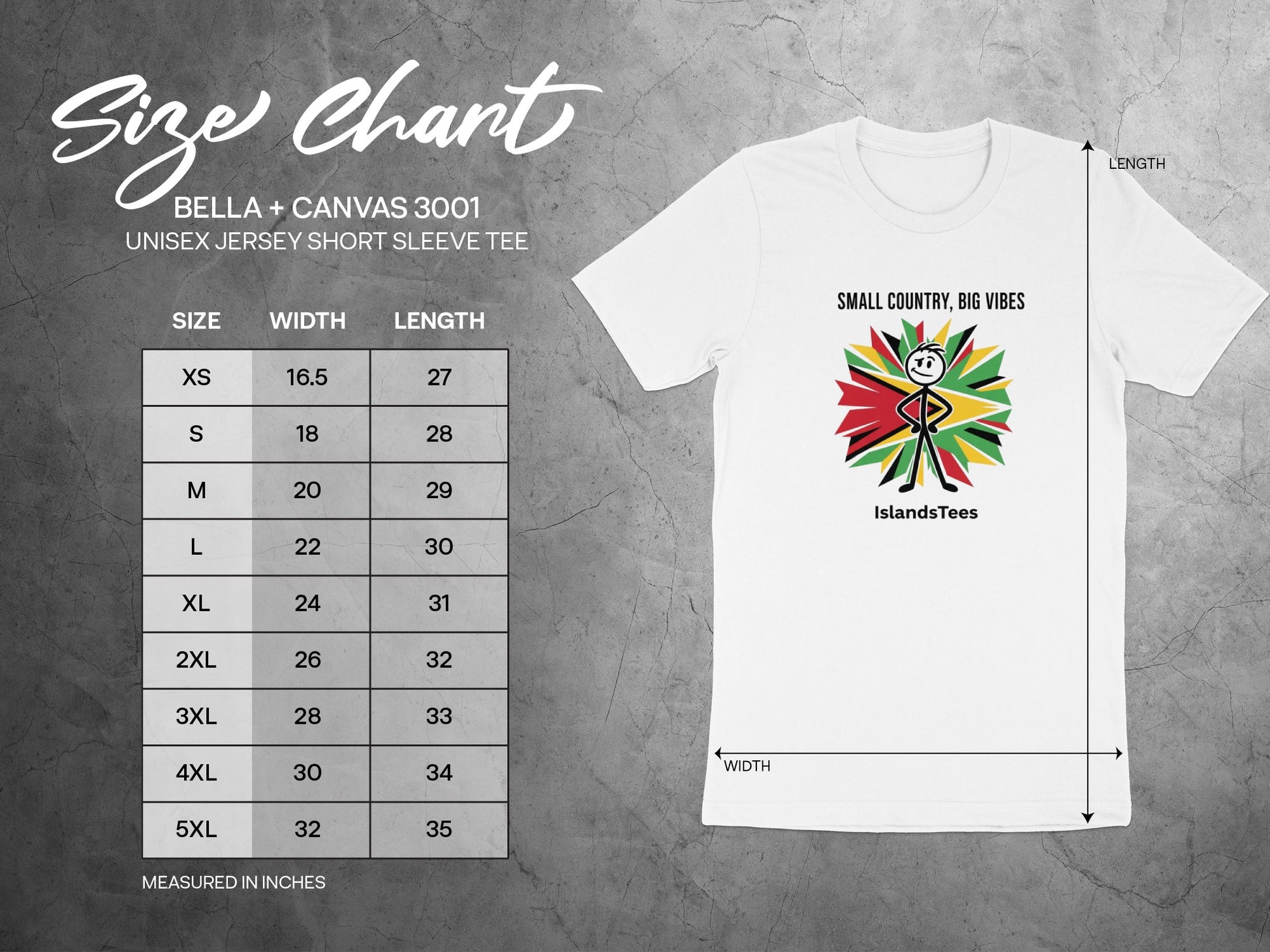 Small Country Big Vibes IslandsTees unisex jersey short sleeve tee