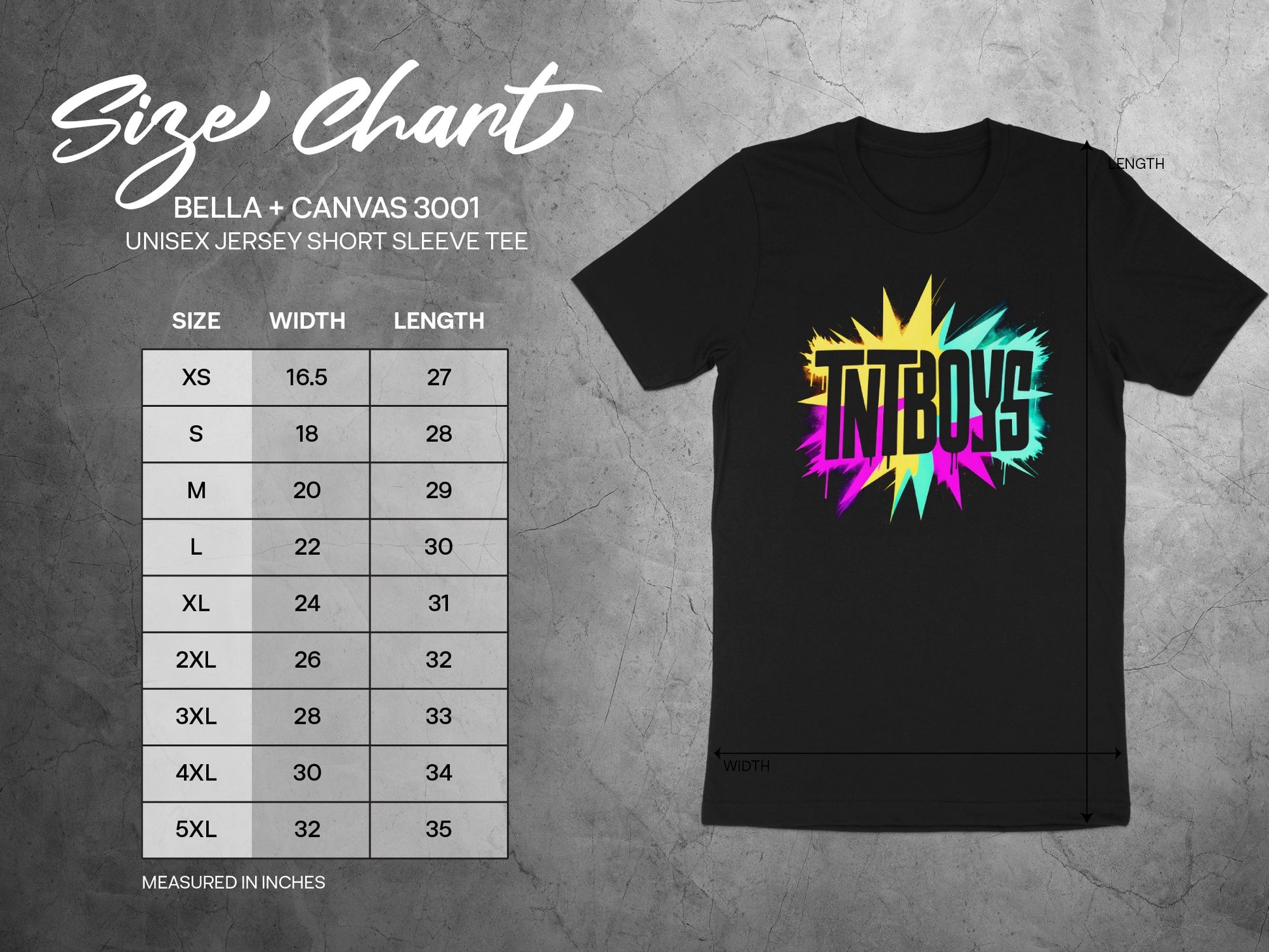 TNTBOYS Unisex Jersey Short Sleeve Tee