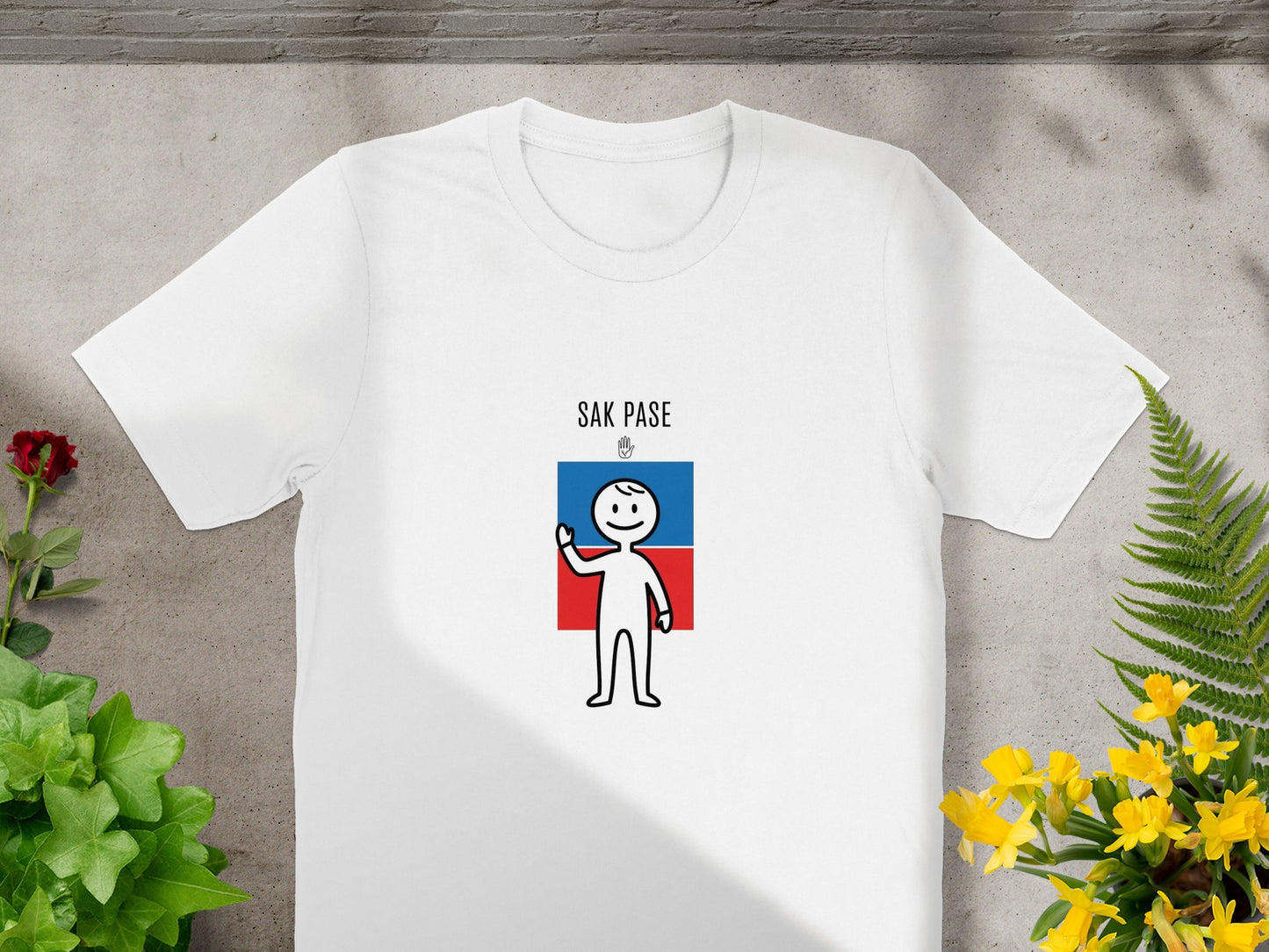 Sak Pase Cartoon Character Graphic Tee Shirt