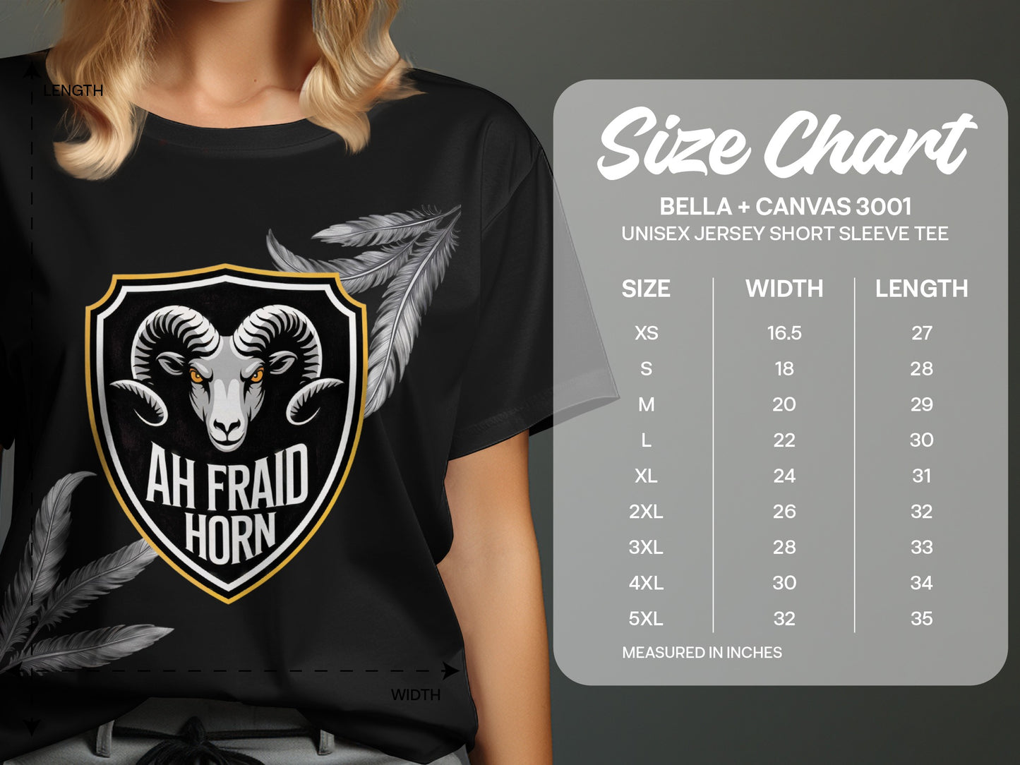 Ah Fraid Horn Unisex Jersey Short Sleeve Tee product