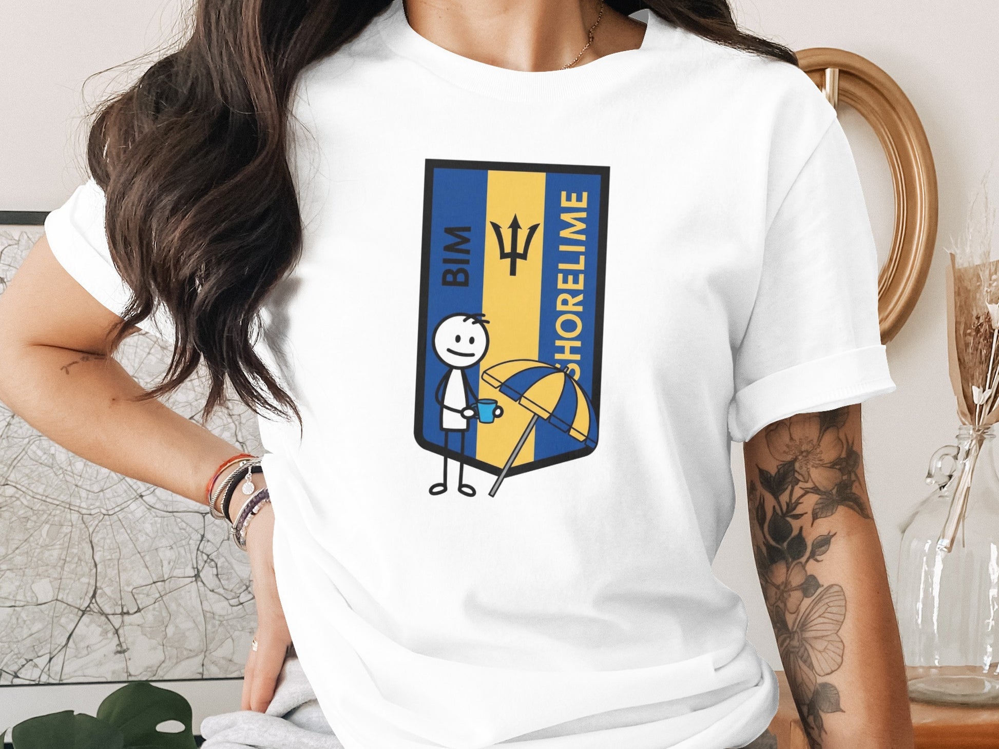 BIM Shorelime Crest Design Short Sleeve T-shirt