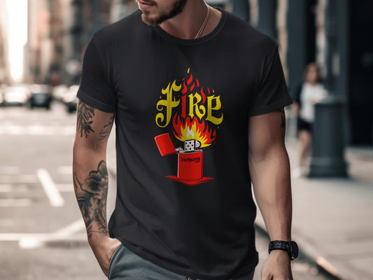 Fire TNTBOYS Shirt with Cool Lighter Graphic Design