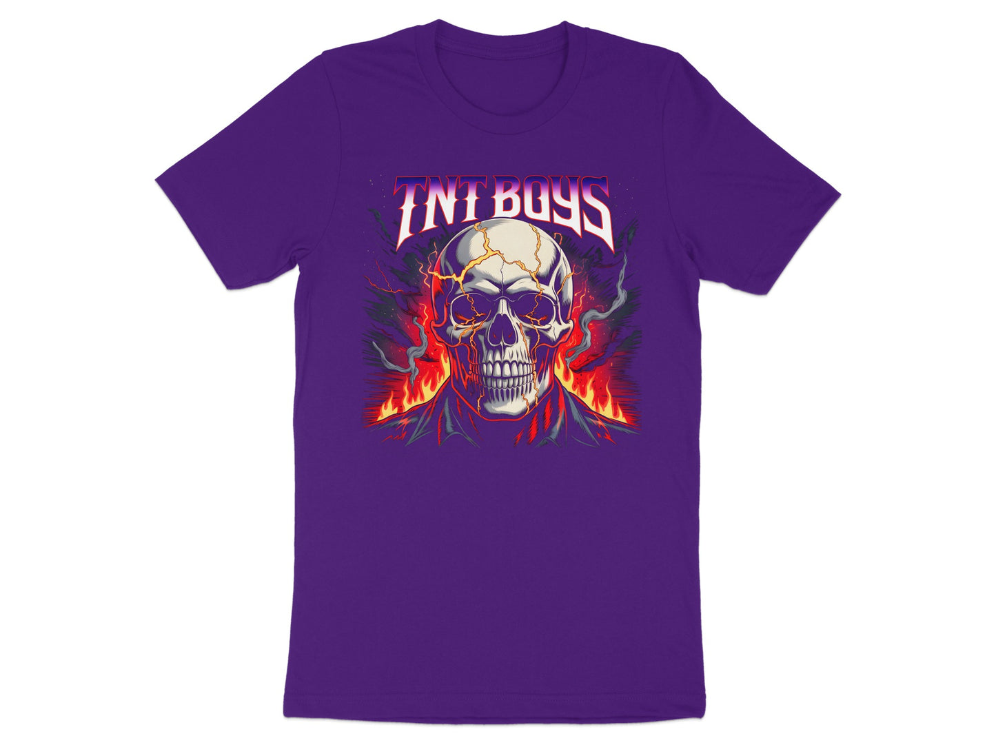 TNT Boys Skull with Flames Graphic T-shirt