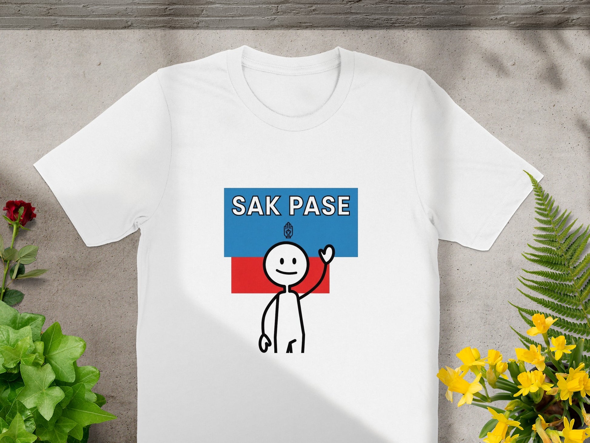 Sak Pase Stick Figure Design Apparel for Unique Outfits