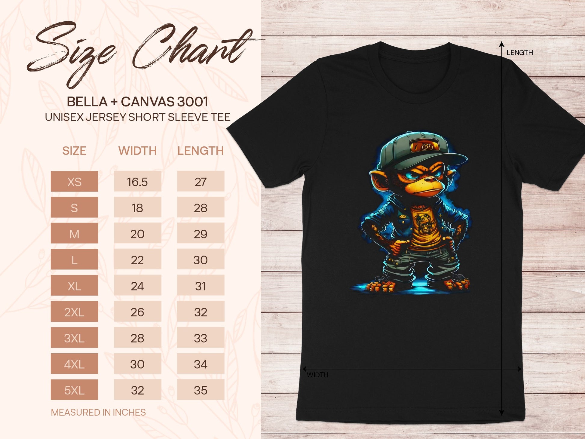 Angry Monkey Bella + Canvas 3001 Unisex product type