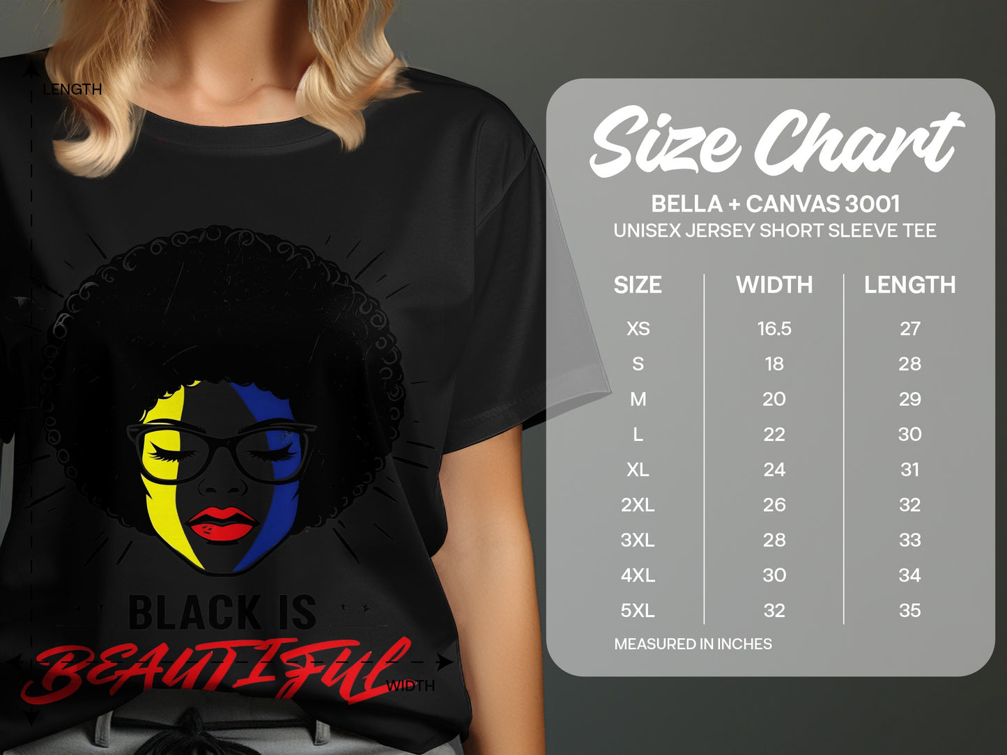Black Is Beautiful Unisex Jersey Short Sleeve Tee