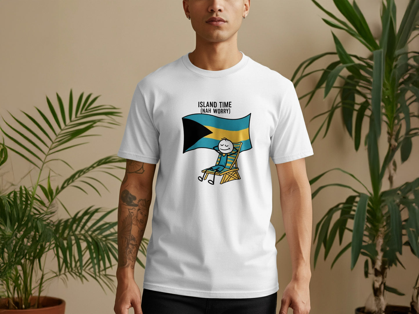 Island Time Nah Worry Relaxing Graphic T-Shirt