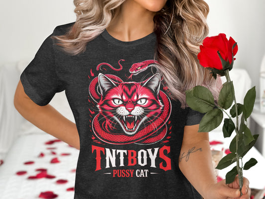 TNTBOYS Pussy Cat Graphic T-Shirt for Sale