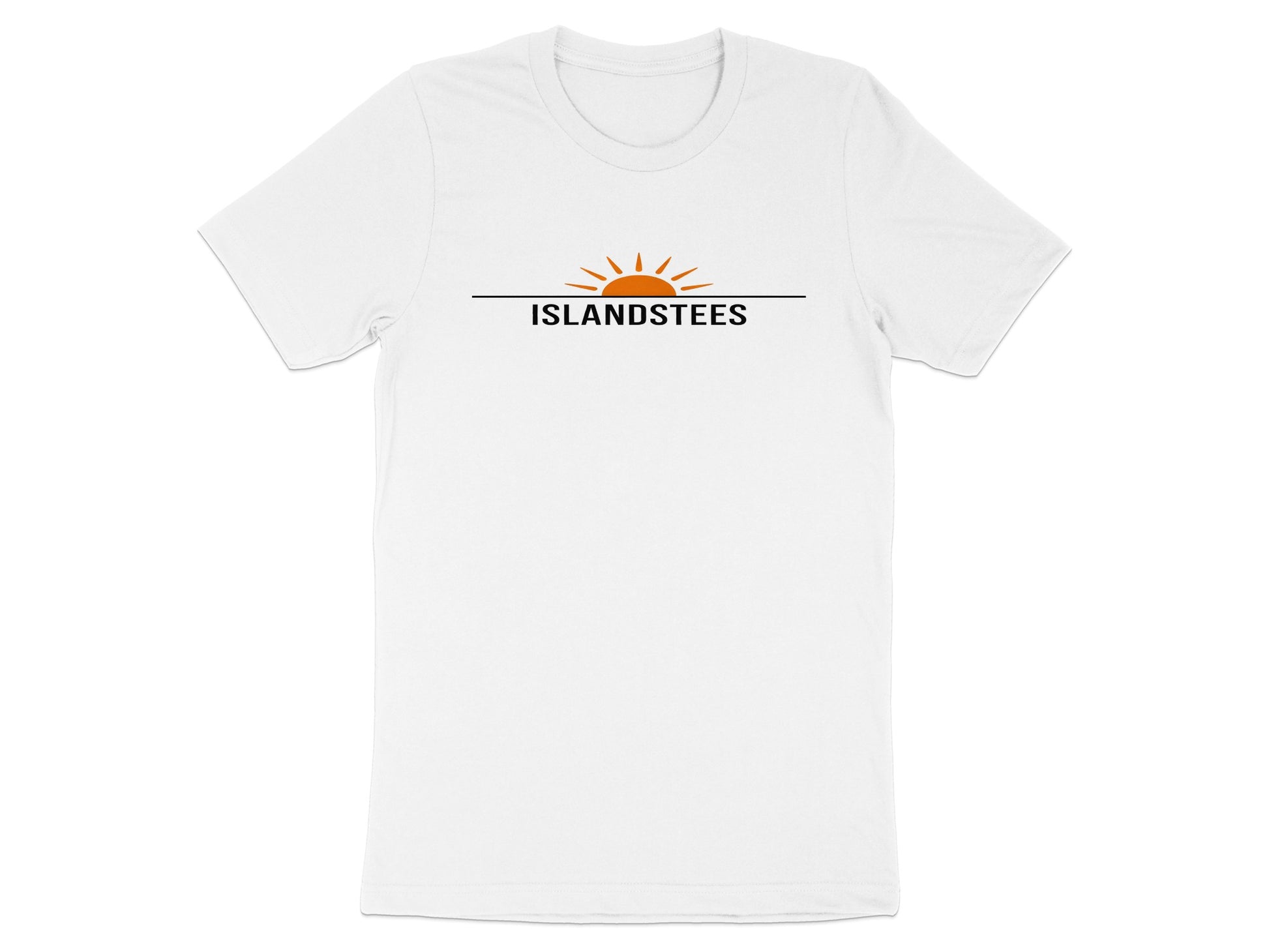 Islandstees Branded White T-Shirt for Casual Wear