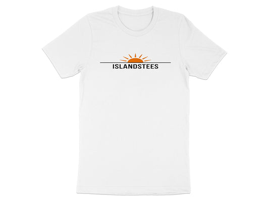 Islandstees Branded White T-Shirt for Casual Wear