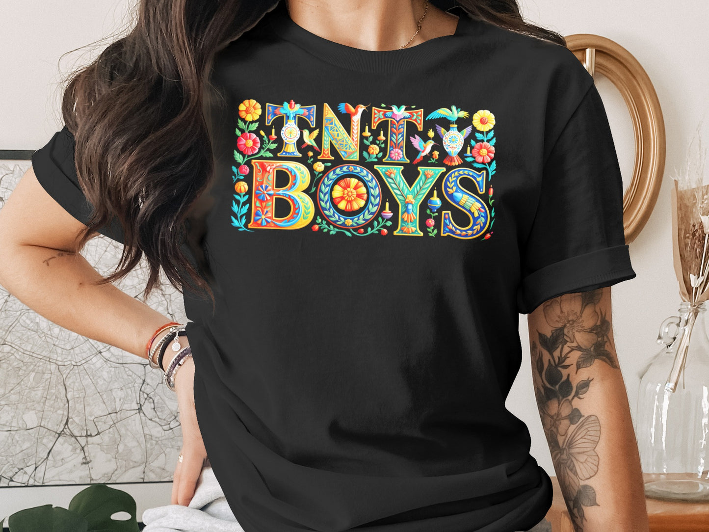 Colorful Floral Birds TNT BOYS Design product type