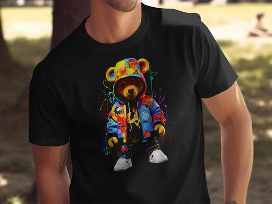 Graffiti Bear Design Colorful Urban Street Style product type