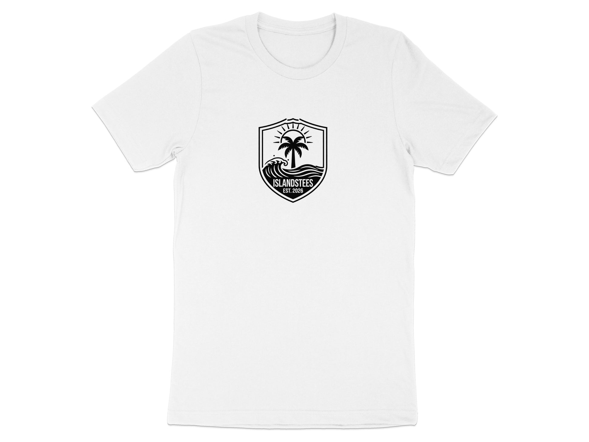 Vintage Palm Tree and Waves Island Life T-Shirt