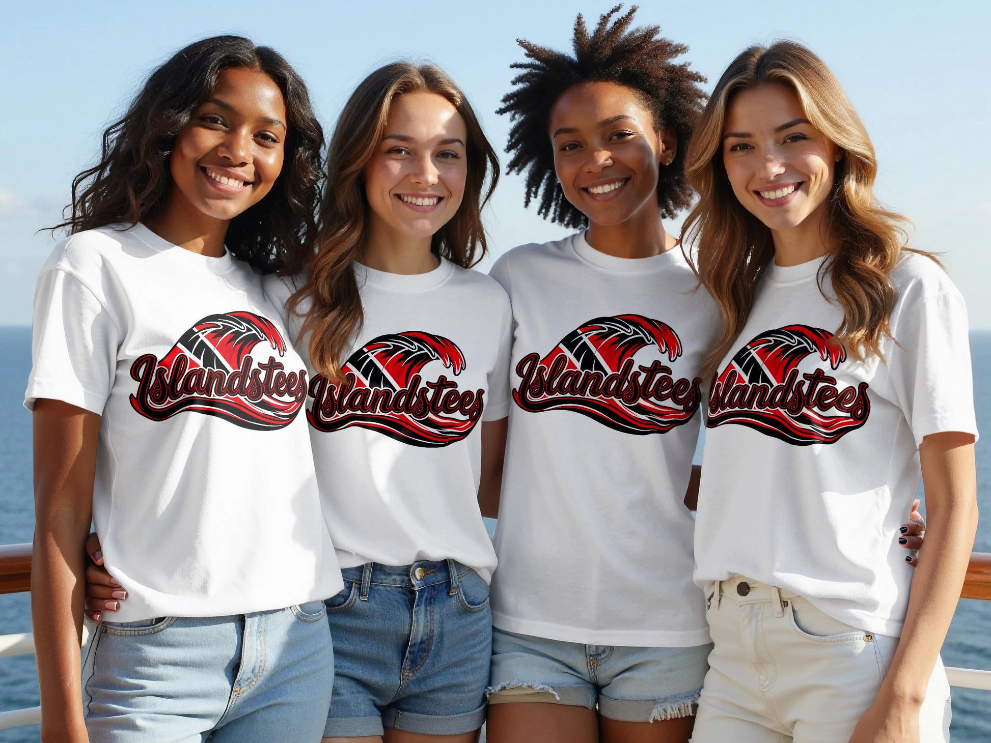 Islandstees Wave Graphic T-Shirt for Casual Wear