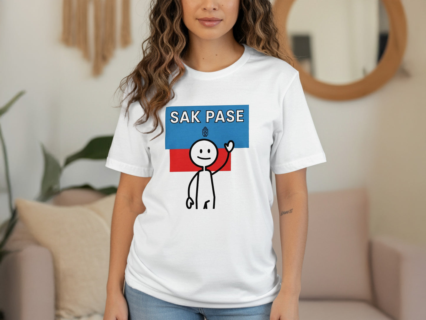 SAK PASE Graphic Design Casual Tee for Everyday Wear