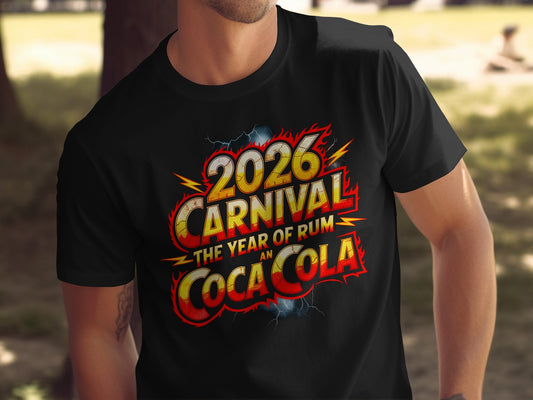 2026 CARNIVAL THE YEAR OF RUM AN COCA COLA T-shirt product type