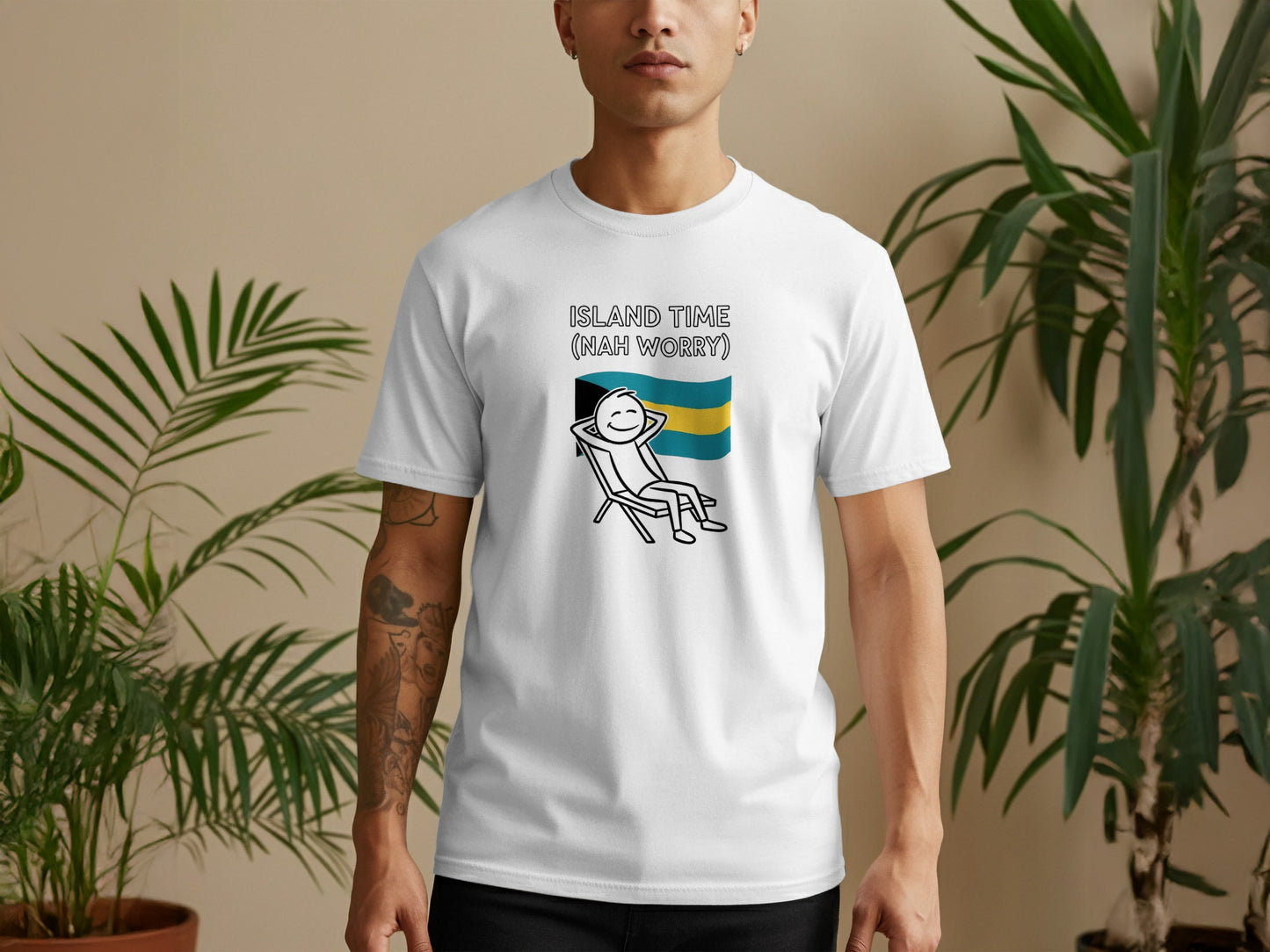 Island Time Nah Worry Relaxing Graphic T-shirt