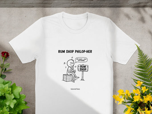 Humorous Rum Shop Philop-Her Graphic T-Shirt