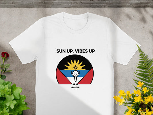 Sun Up Vibes Up Gyaani Graphic Design T-Shirt