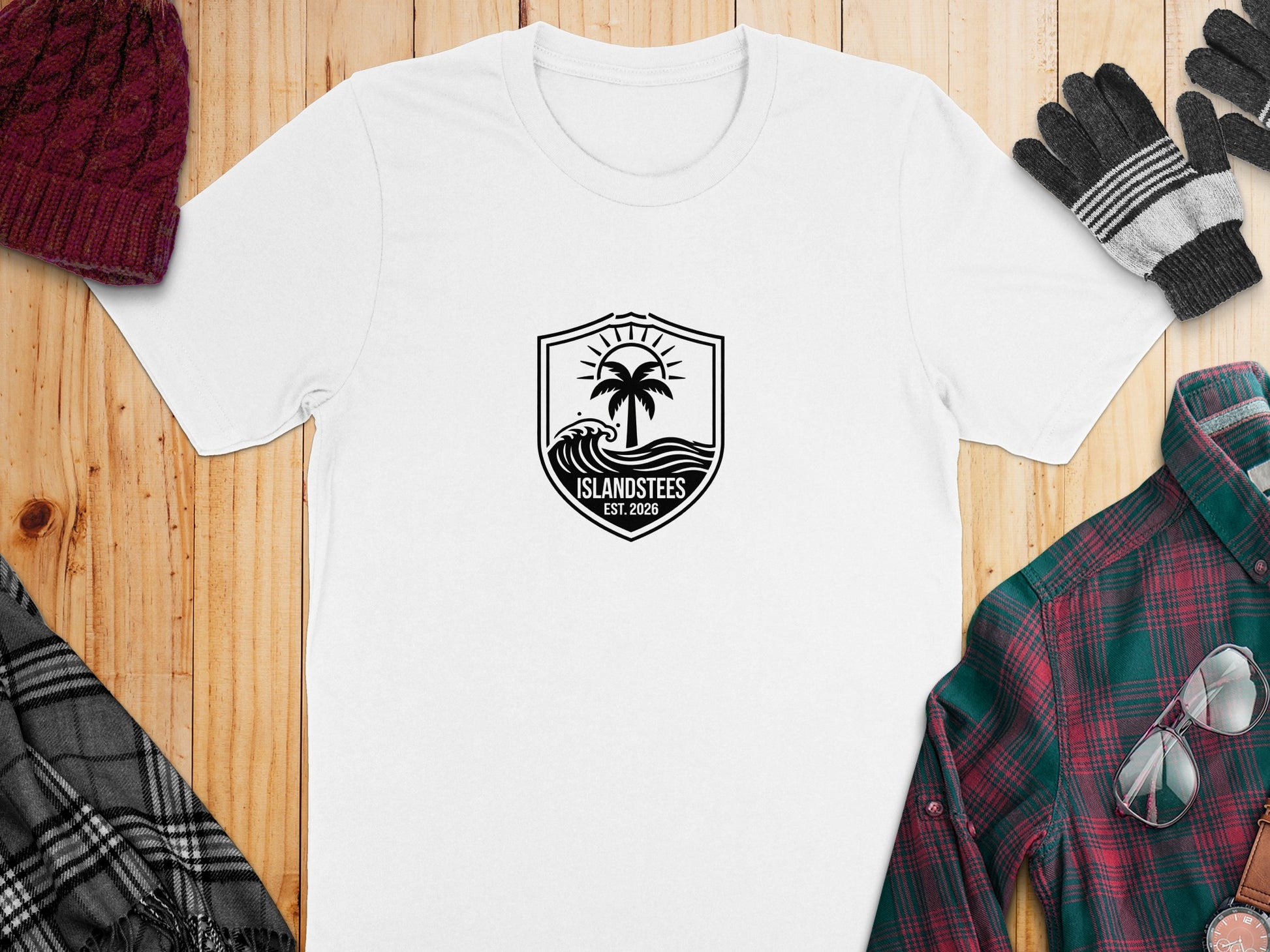 Islandstees Est. 2026 Palm Tree Graphic T-shirt