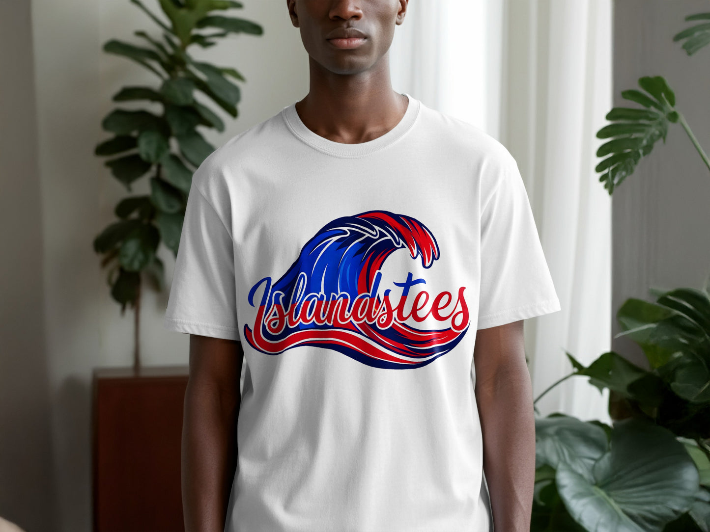 Islandstees Graphic Wave Design T-Shirt