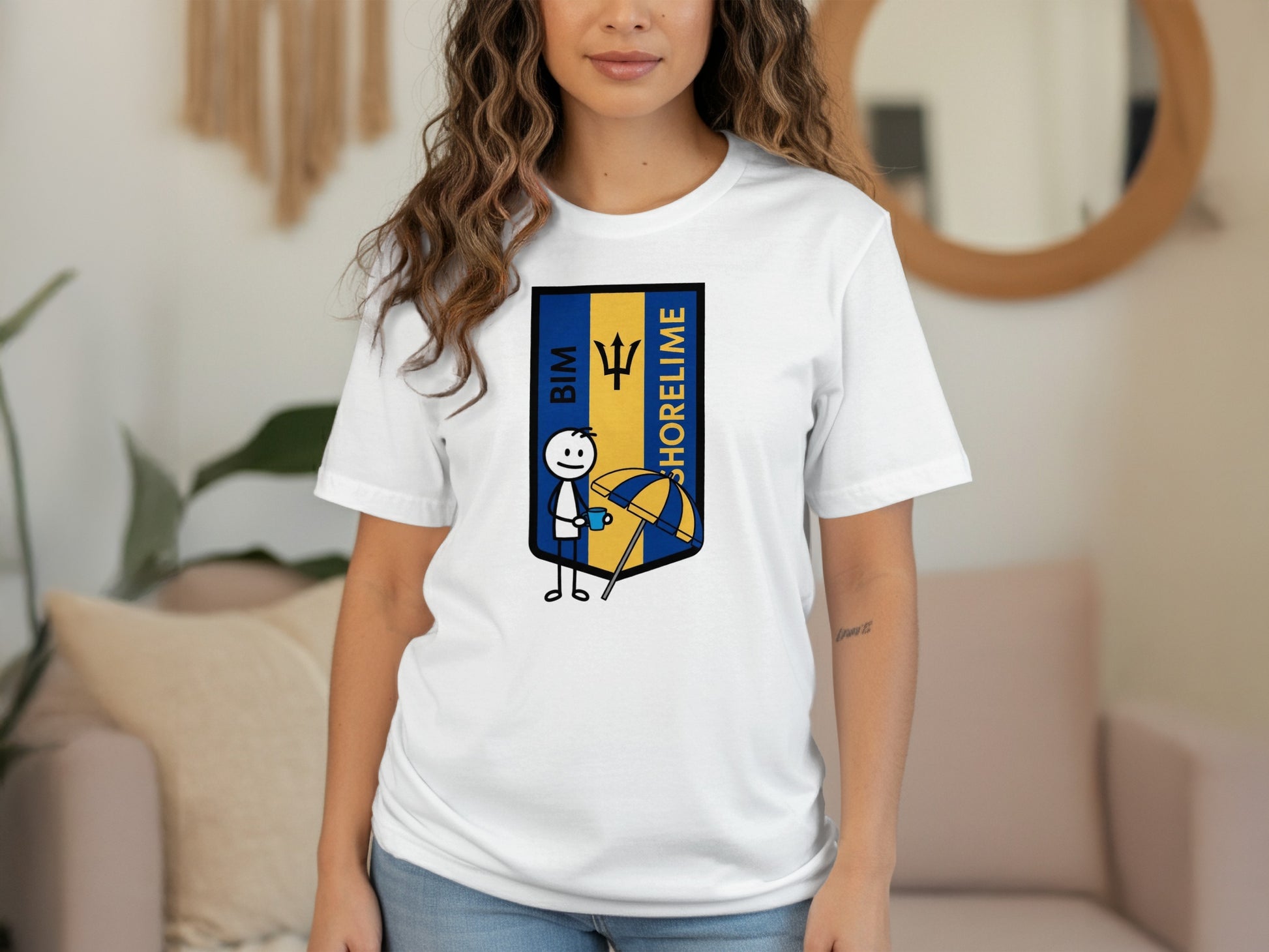 Shorelime BIM Graphic Funny Stick Figure T-Shirt