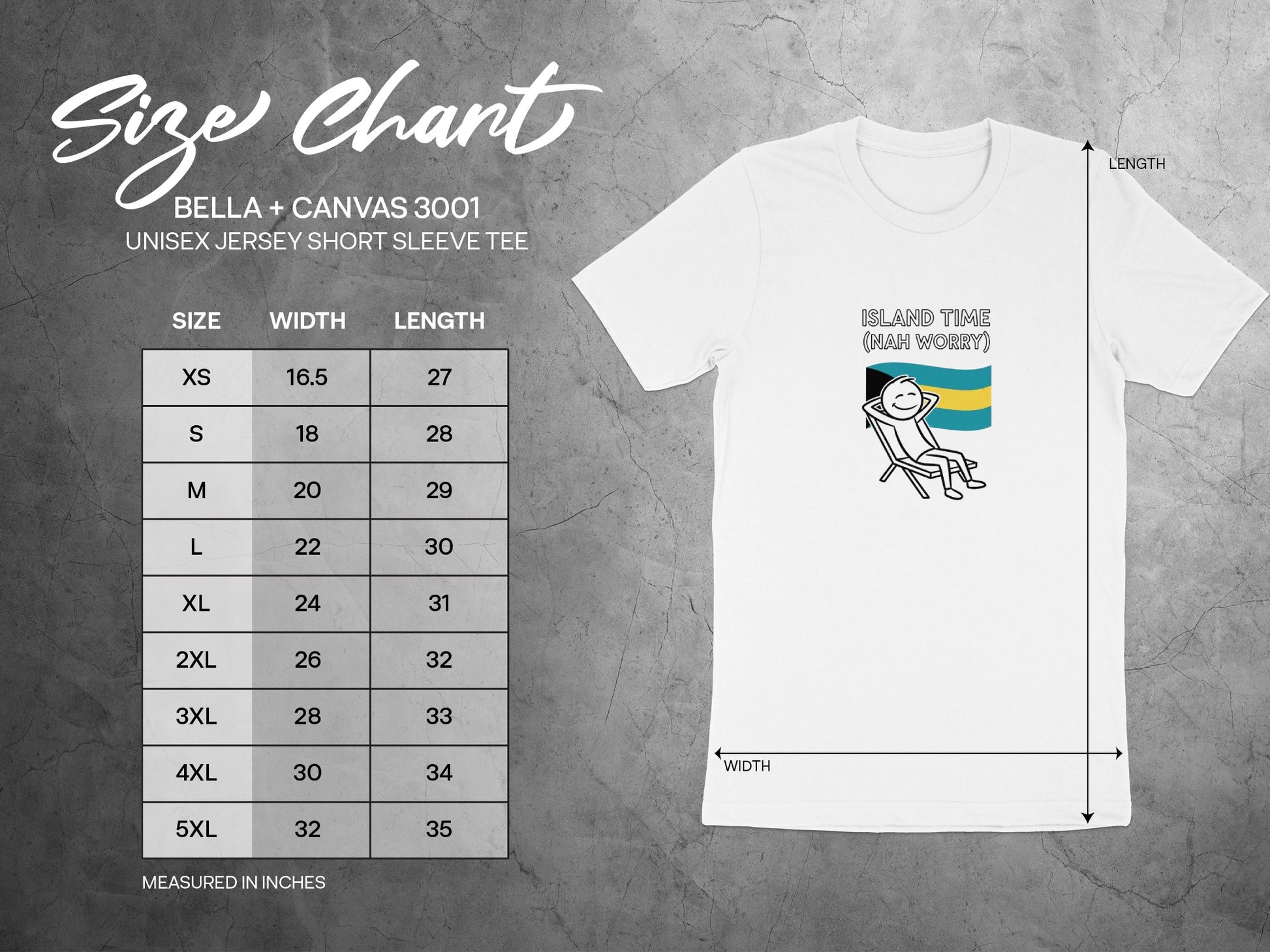 Island Time Nah Worry Unisex Jersey Short Sleeve Tee