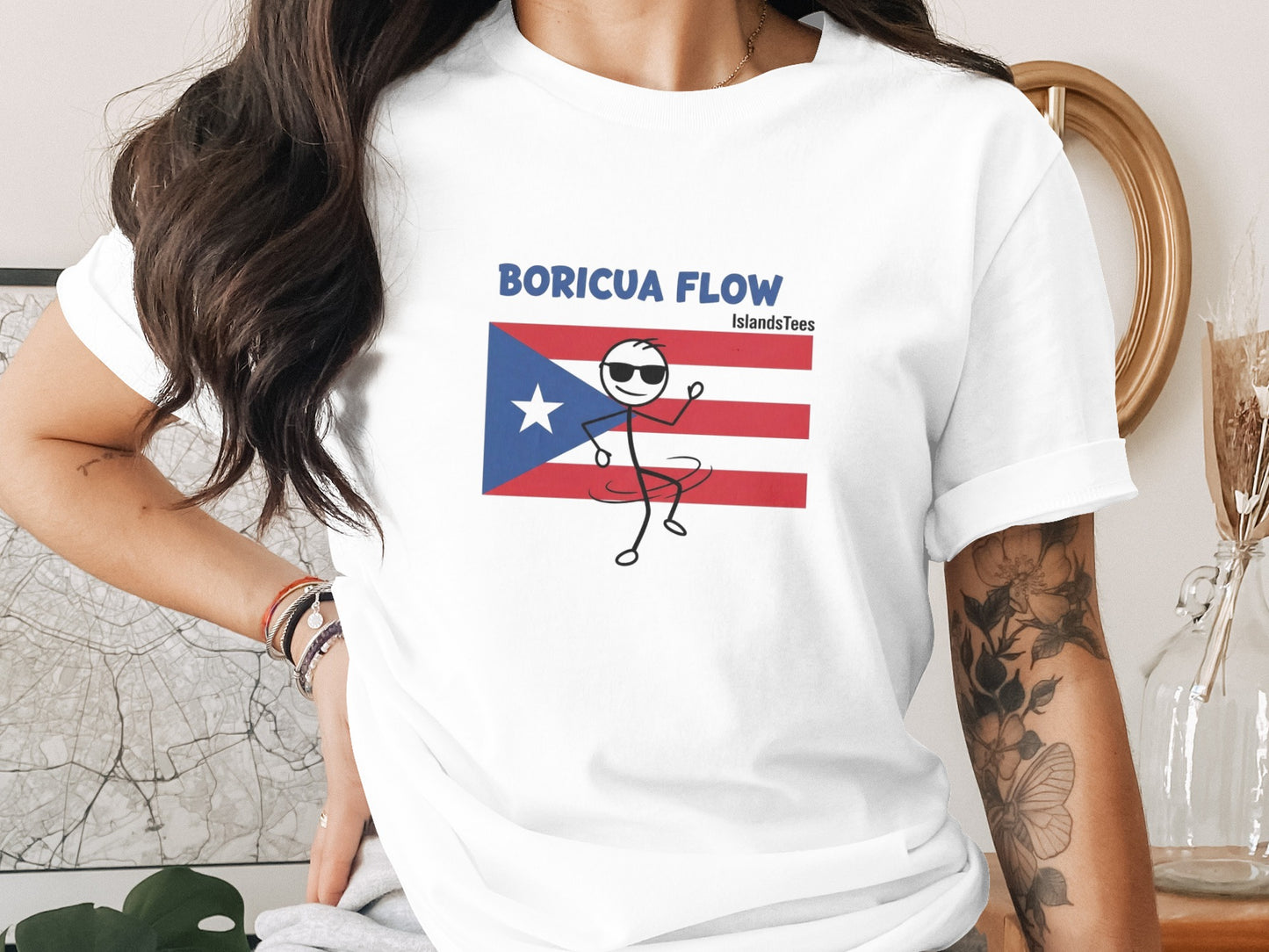 Boricua Flow IslandsTees Puerto Rico Flag Graphic Shirt