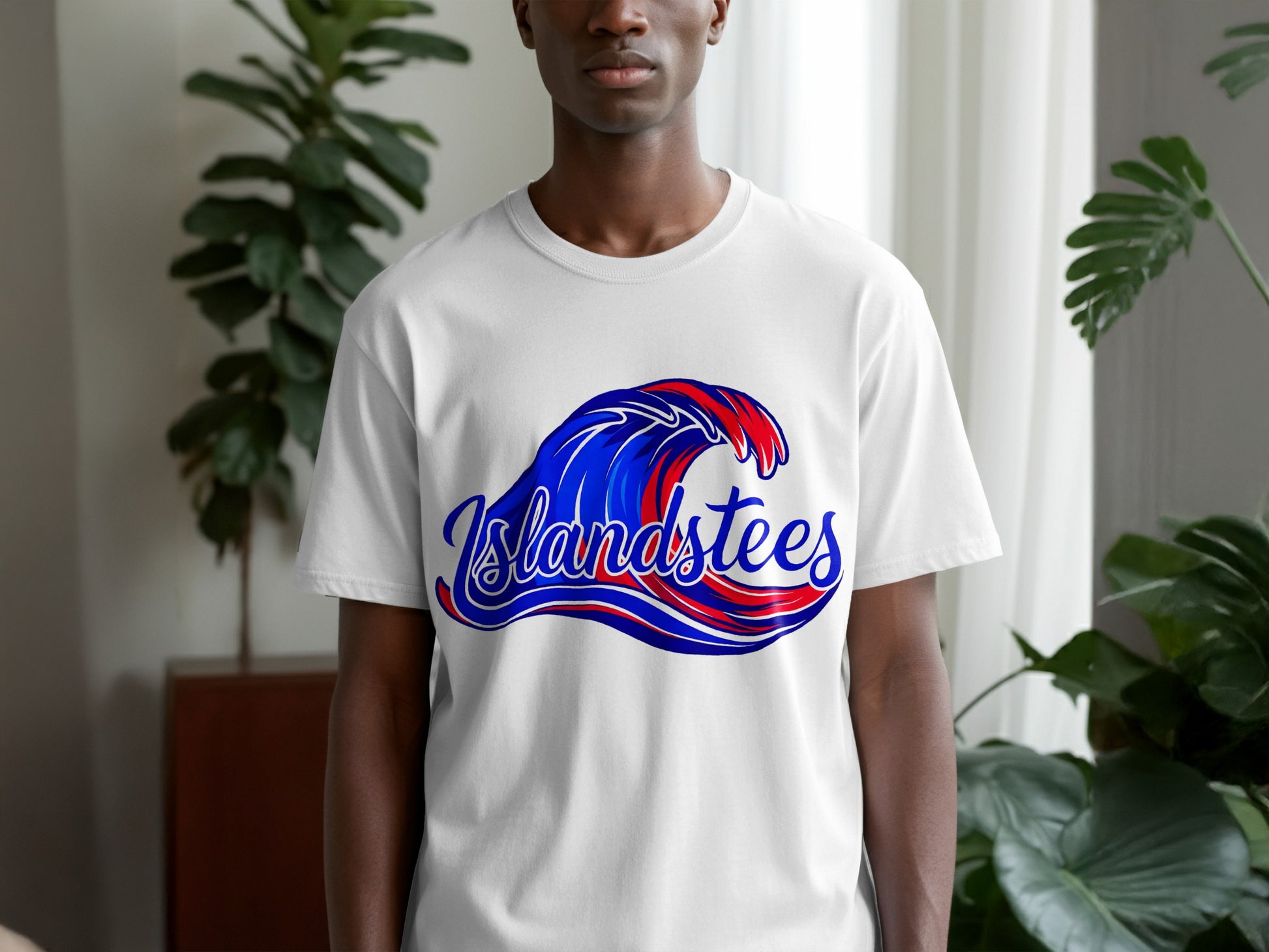 Islandstees Wave Graphic Design T-shirt