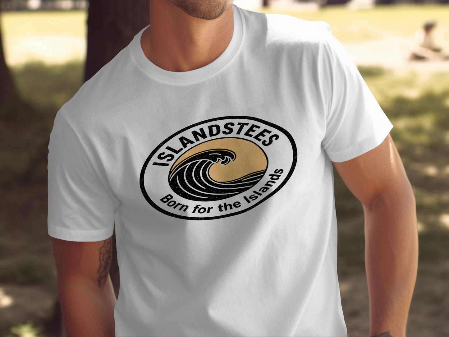 Islandstees Born for the Islands Wave Graphic Shirt